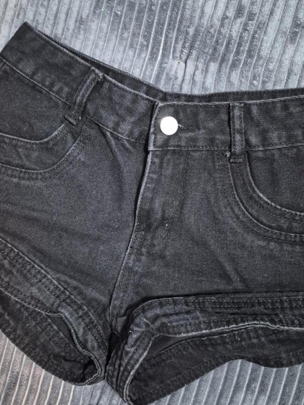 Black Women's Denim Shorts - Stylish Everyday Cut